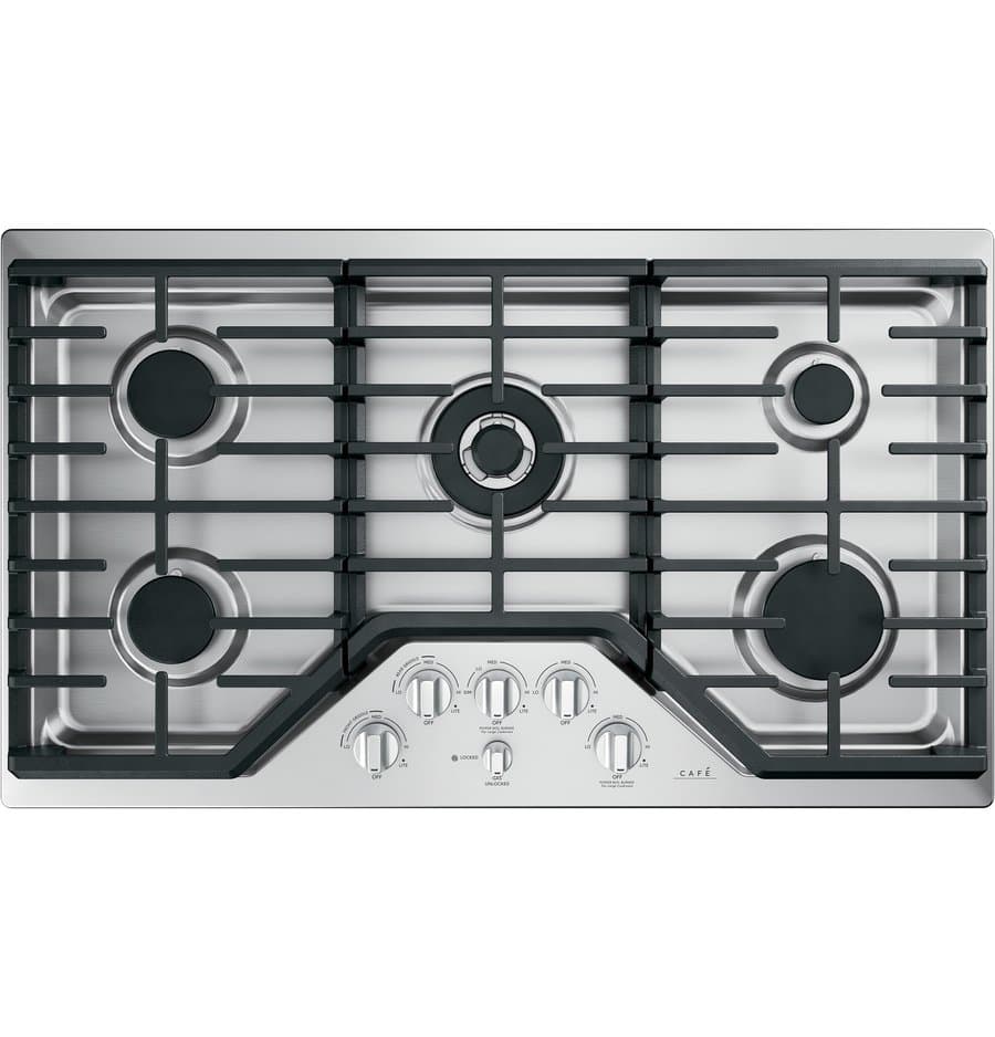 KitchenAid 36" Gas Cooktop Black