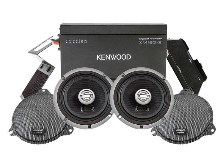 Kenwood Front Amplifier Package For 2014+ Harley Davidson Motorcycles
