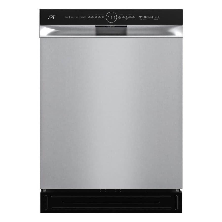 24 in. Front Control Built-In Tall Tub Dishwasher in Stainless Steel with 5 Cycles, 54 dBA, Smart Wash, and 3rd Rack