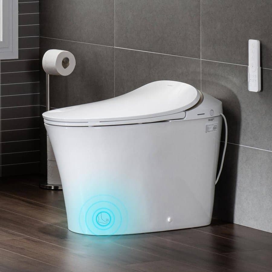 WOODBRIDGE Intelligent Comfort Height 1-Piece Dual Flush Elongated Toilet