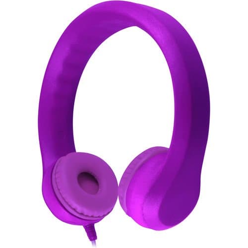 HamiltonBuhl Flex-Phones Foam Headphones for Children (Purple)