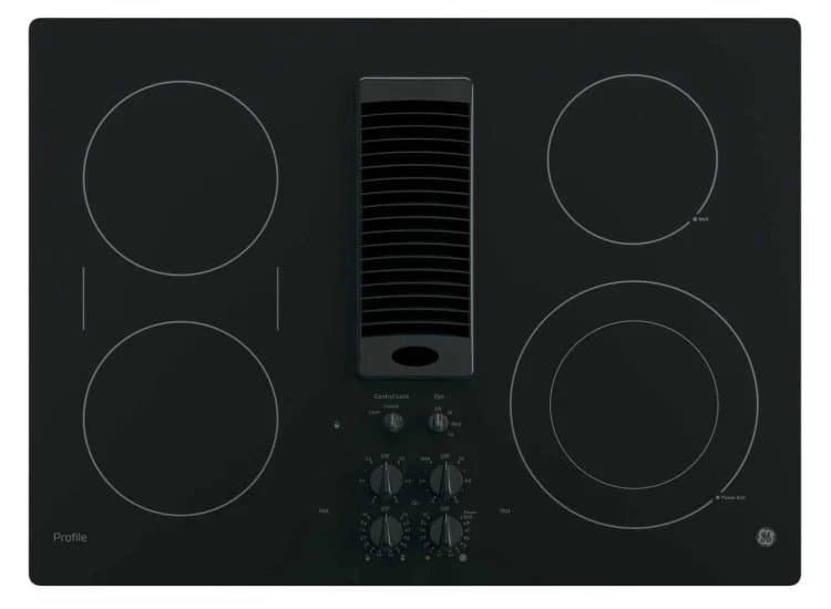 GE Profile 30" Electric Cooktop Black