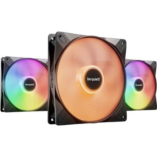 be quiet! Light Wings LX ARGB 140mm Fan (Black, 3-Pack)