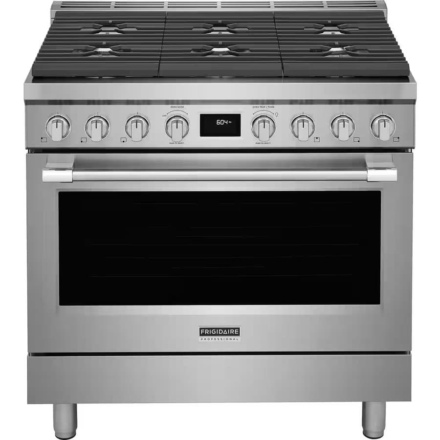 Frigidaire 36" Freestanding Dual Fuel Range Stainless Steel