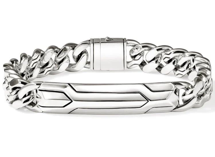 John Hardy Icon 50 Curb Bracelet 11mm-Size Medium-in Sterling Silver
