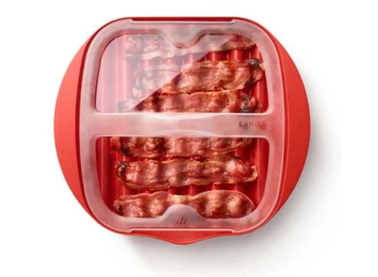 Lekue Microwave Bacon Cooker, Red