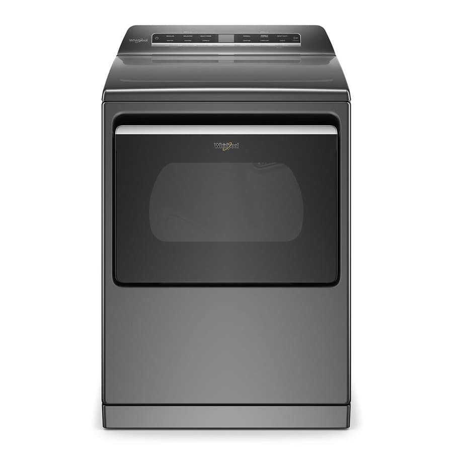 Whirlpool Smart Capable 7.4-cu ft Vented Gas Dryer with Steam Cycle ( Chrome Shadow )