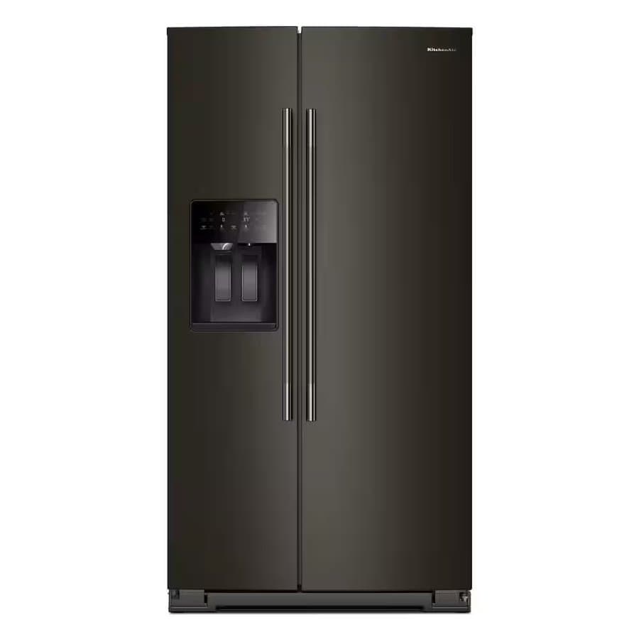KitchenAid 20.8 Cu. Ft. Side-by-Side Refrigerator 36" Black