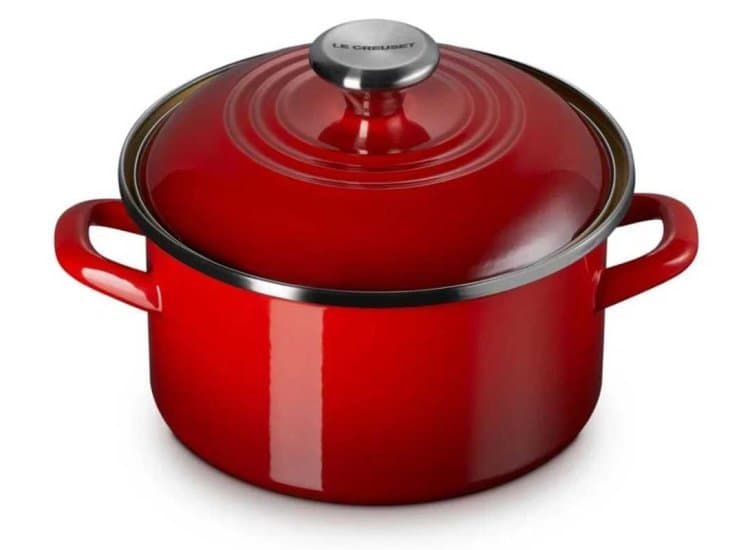 Le Creuset 3.8 Qt. Traditional Petite Stockpot, Cerise