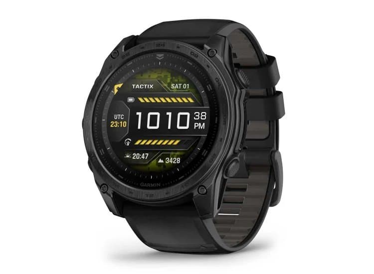Garmin tactix 8 AMOLED Smartwatch 51mm Black Case with Black/Pebble Gray Band
