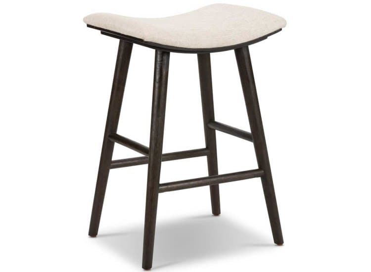Four Hands Union Counter Stool, Essence Natural And Light Carbon Ash