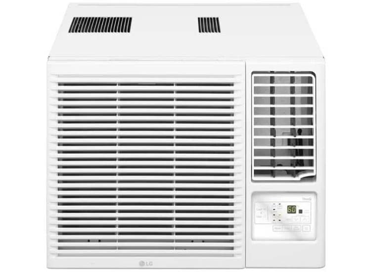 LG Window Air Conditioner Cooling & Heating 7,600 BTU, White