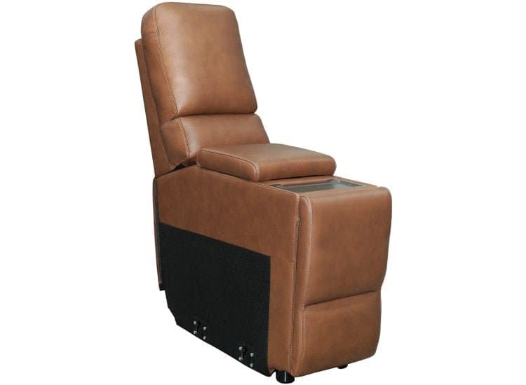 Flexsteel Straight Console Henry, Caramel Leather Finish