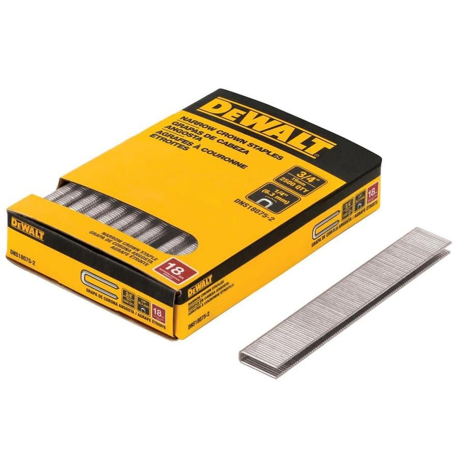 1/4 in. x 3/4 in. x 18-Gauge Crown Staples (2500 Pieces)