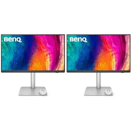 BenQ PD2730S DesignVue 27" 16:9 5K IPS LED HDR Designer Monitor, White, 2-Pack