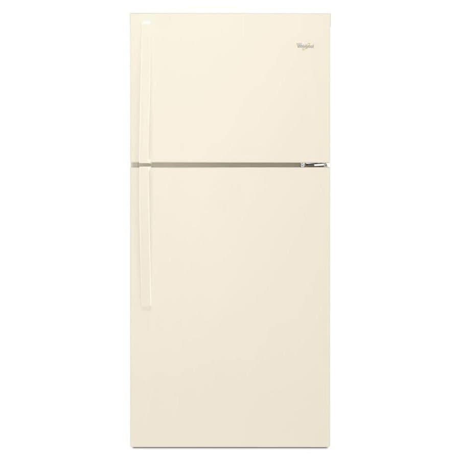 Whirlpool 19.1-cu ft Standard-Depth 30-in Wide Top-Freezer Refrigerator ( Biscuit )