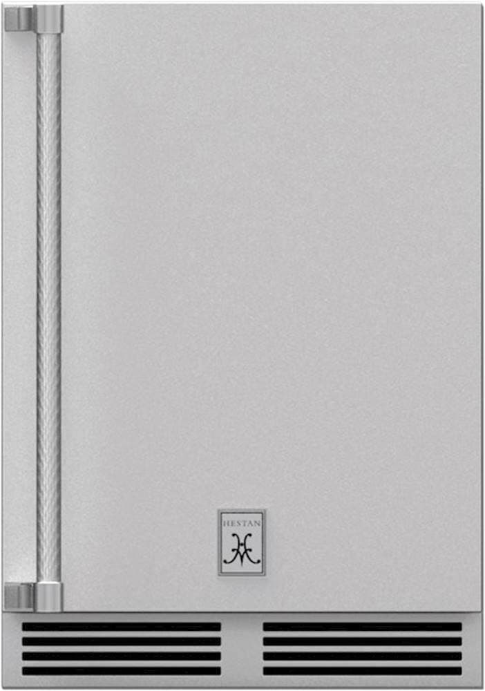 Hestan GRSL 5.2 Cu. Ft. Outdoor Undercounter Refrigerator Left-Hinge 24-Inch Wide in Steeletto - GRSL24