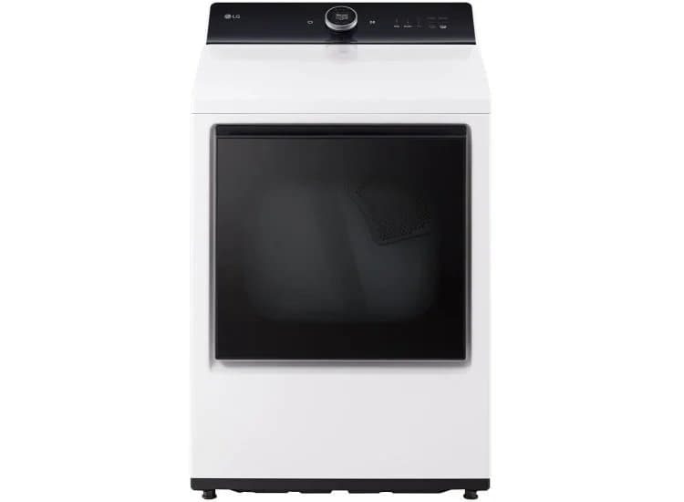 LG Gas Dryer Smart With AI Sensing 7.3 Cu. Ft. in White - DLGX8601WE
