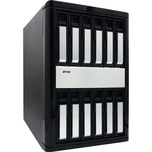 Areca 12-Bay 12 Gb/s SAS Expander JBOD Tower Enclosure