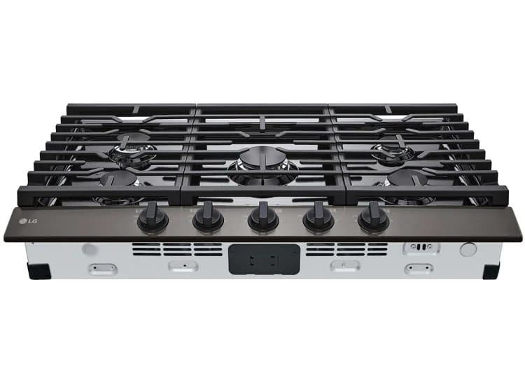 LG 36" Gas Cooktop Black Stainless Steel
