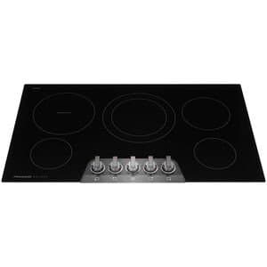 Frigidaire Gallery 36 in. 5-Burner Electric Cooktop with Simmer Burner & Power Burner-Black Stainless Steel