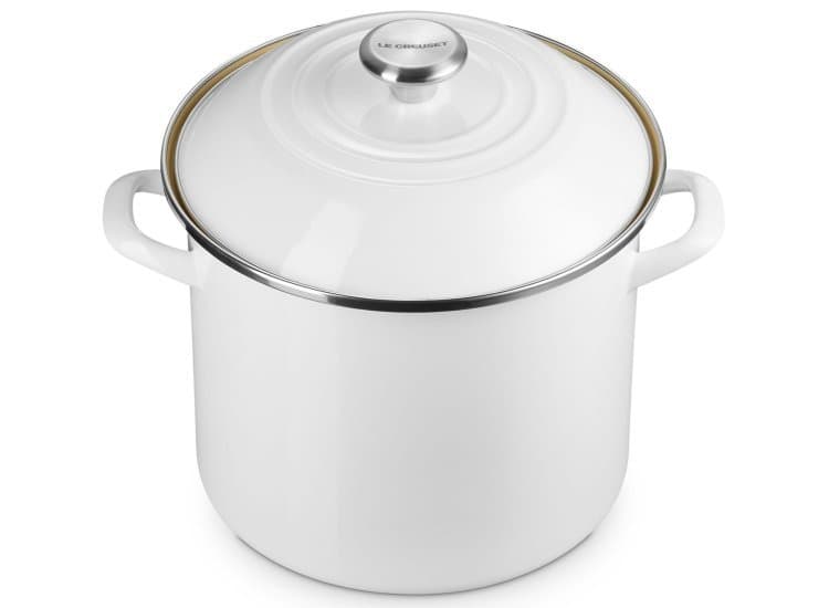Le Creuset 10 Qt. Classic Round Stockpot, White