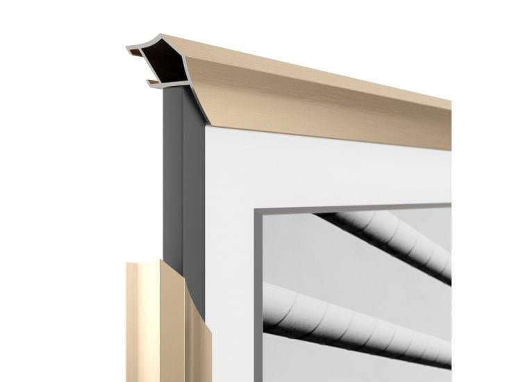 Frame My TV Samsung The Frame 65" Alloy Prismatic Frame, Pale Gold