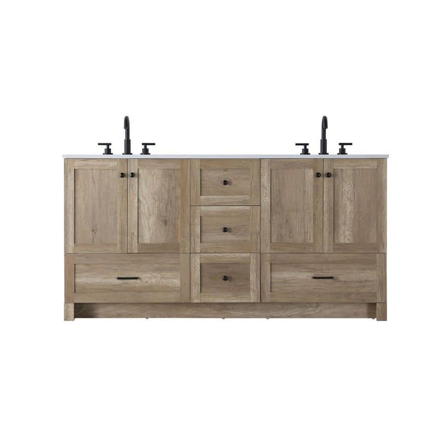 TIMELESS HOME 66-inch Double Sink Bath Vanity