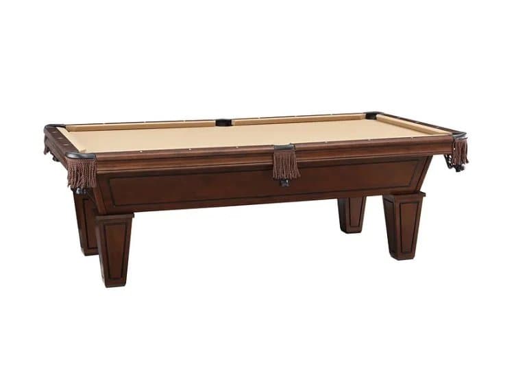 HB Home Baxter 8 Ft. Nut Brown Billiard Table