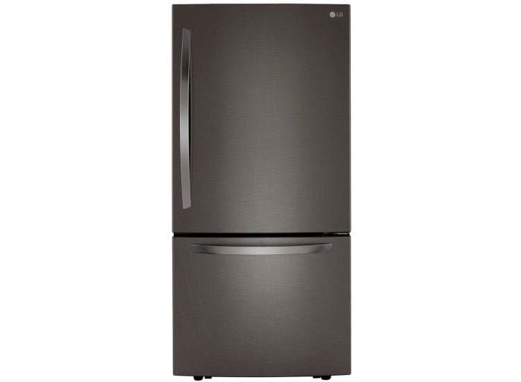 LG 25.5 Cu. Ft. Bottom Freezer Refrigerator 33" Black Stainless Steel