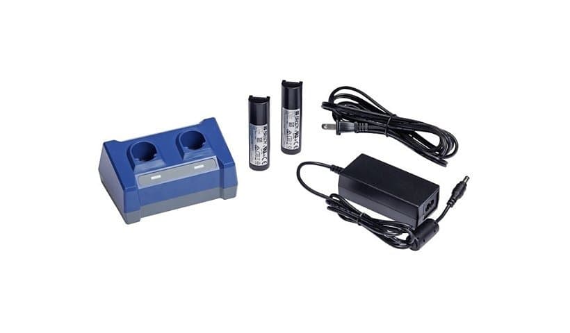 Brady V1100-Accessory Kit-barcode scanner battery charger + batteries-Li-Ion-3300 mAh