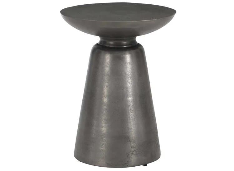 Bernhardt Catalan Outdoor Accent Table, Matte Graphite