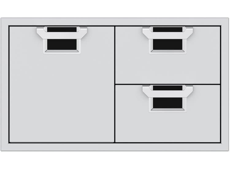 Hestan Aspire 36" Stealth Outdoor Combo Storage Door And Double Drawer