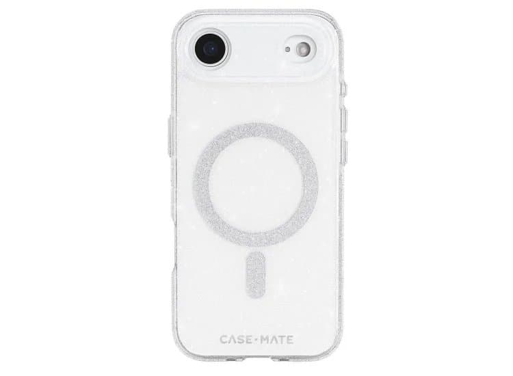 Case-Mate MagSafe Phone Case for iPhone Air, Sheer Twinkle Silver