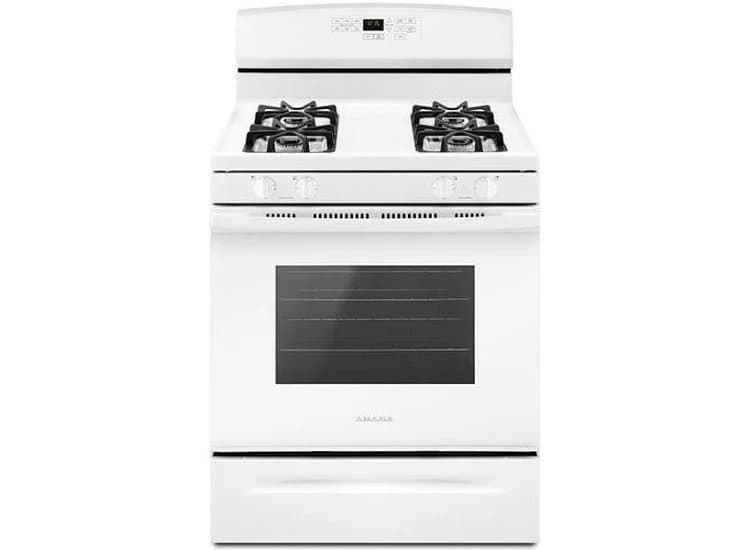 Amana 30 In. White Gas Range With Self-Clean Option - AGR6603SFW