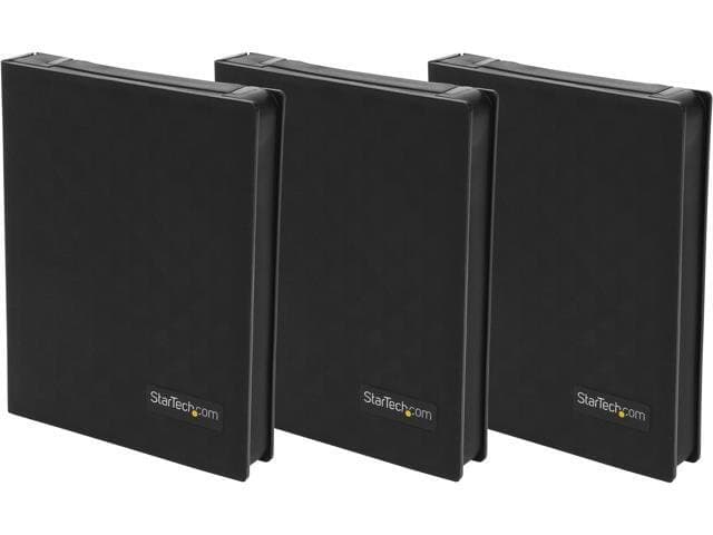 StarTech.com HDDCASE25BK 2.5in Anti-Static Hard Drive Protector Case-Black (3pk)