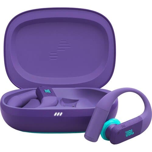 JBL Endurance Peak 4 Noise-Cancelling TWS Earbuds -Up to 48HR Battery Charge-IP68 (Purple)
