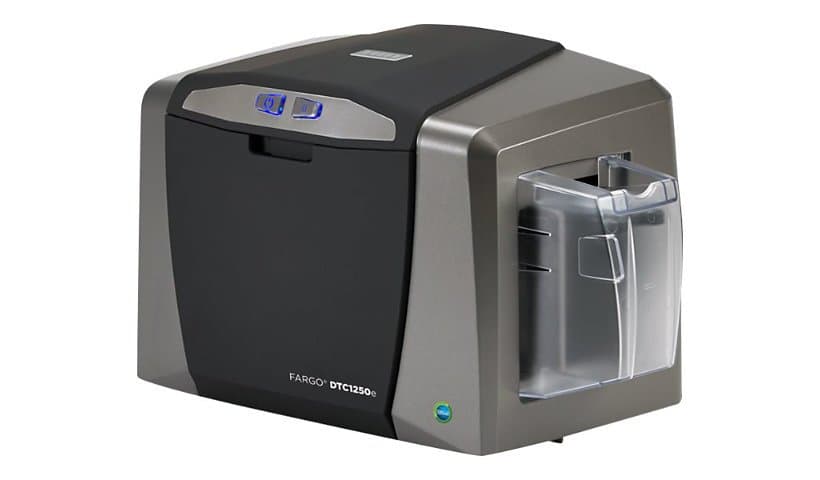 Fargo DTC 1250E-plastic card printer-color-dye sublimation/thermal resin