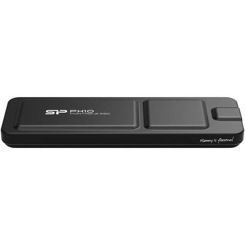 Silicon Power PX10 Plus Gen 2 Portable SSD (512GB, Black)