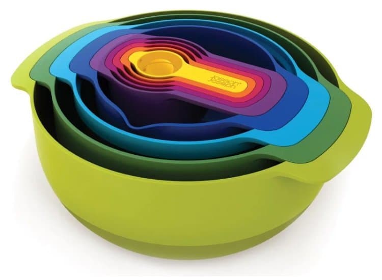 Joseph Multi-Color Nest 9 Plus Food Preparation Bowl Set