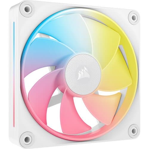 CORSAIR iCUE LINK LX120-R RGB Triple 120mm PWM Reverse Blade Fan Starter Kit (White)