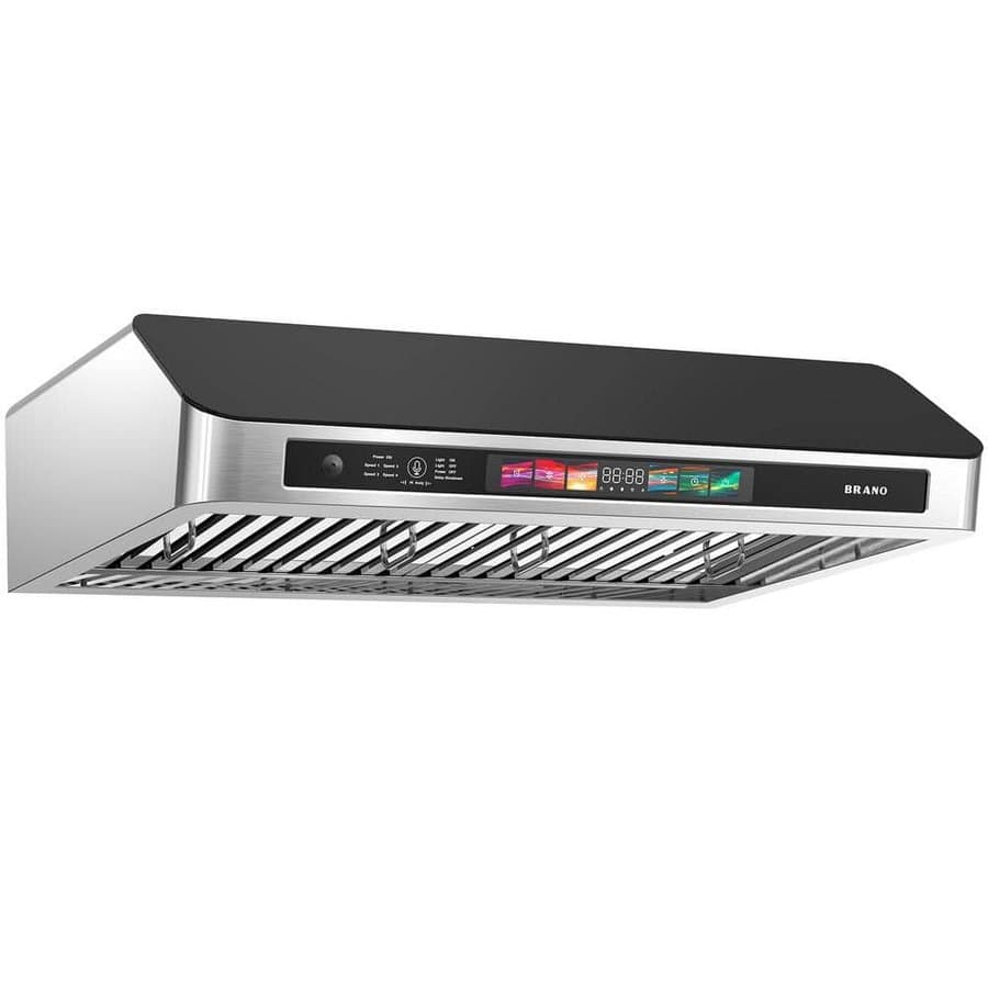 36 in. 900 CFM Ducted Under Cabinet Range Hood in Stainless Steel with Voice Control, Memory Mode, Adjustable Lights