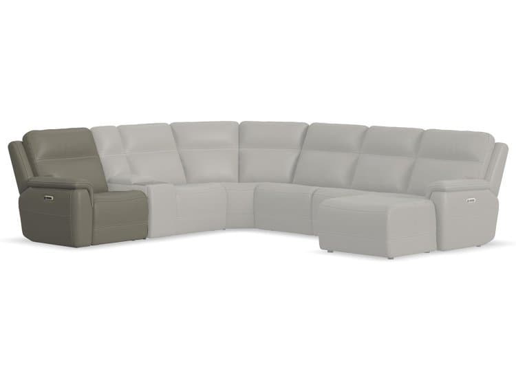 Flexsteel Sawyer LAF Power Recliner with Power Headrest and Lumbar