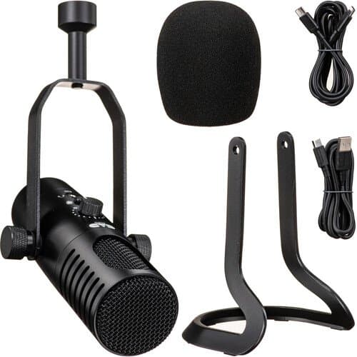 CAD Equitek E90 Large-Diaphragm Dynamic XLR and USB Broadcast Microphone