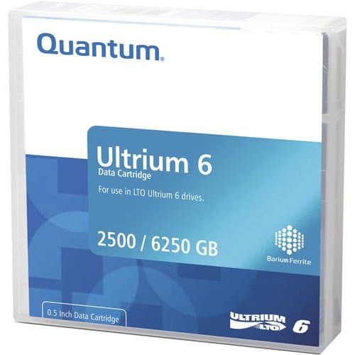 Quantum MR-L6LQN-BC LTO Ultrium 6-Tape Bar-Code Labeled Cartridge Library Pack of 20 (2.5/6.25TB)