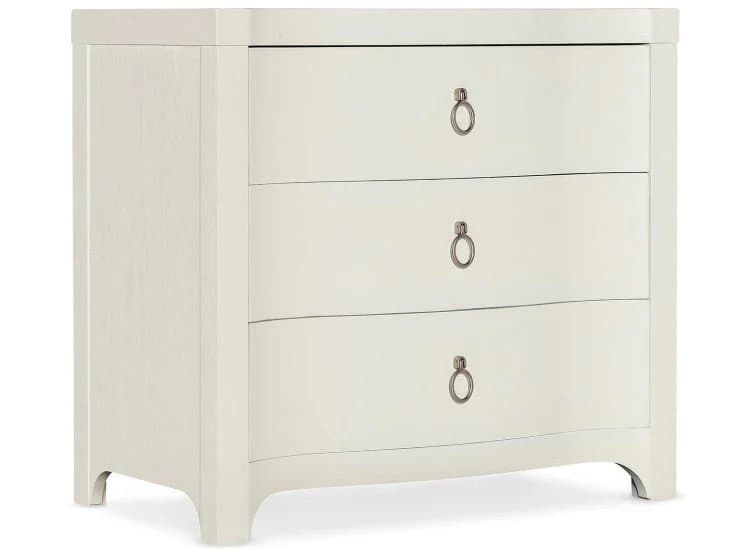 Hooker Furniture Bedroom Serenity Shell Antigua Three Drawer Nightstand