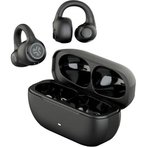 JLab Flex Open True Wireless Clip-On Cuff Earbuds (Black)