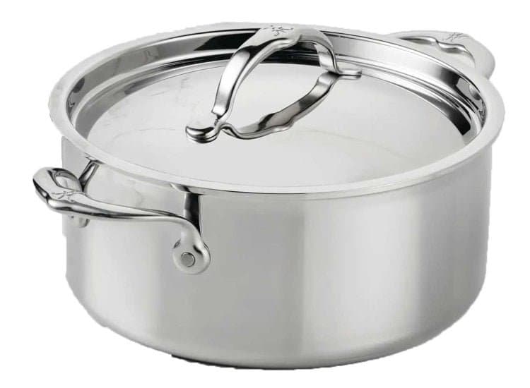 Hestan ProBond Luxe 4 Qt. Soup Pot with Lid, Polished Clad Stainless Steel