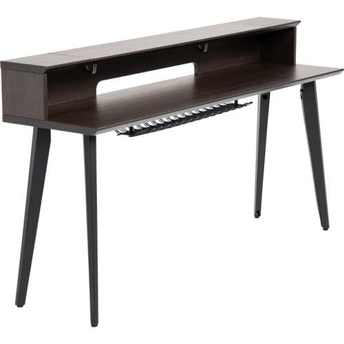 Gator Elite Furniture Series 88-Note Keyboard Table (Dark Walnut Brown)
