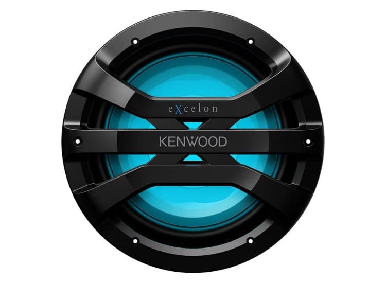 Kenwood eXcelon 10-Inch Marine Subwoofer with Illumination, Black
